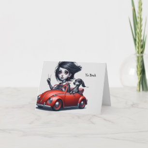 Gotische converteerbare Dachshund Kaart