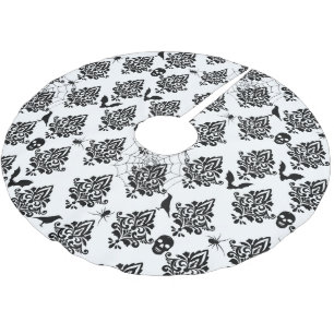 Gotische Damast Patroon Spinnen Schedels Vleermuiz Kerstboom Rok