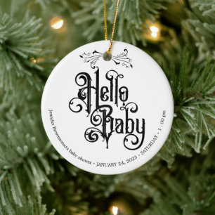 Gotische Donkere Hallo Dank Je Keramisch Ornament