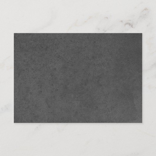 Gotische donkere skeletten & rozenhartreceptie informatiekaartje (Achterkant)