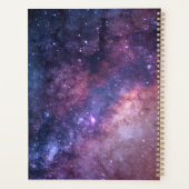 Gotische Dripping Maan Wit Silhouet Galaxy Planner (Achterkant)