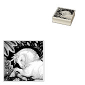 GOTISCHE EENHOORN, FANTASY PAARD RUBBER STEMPEL (Gestempeld)
