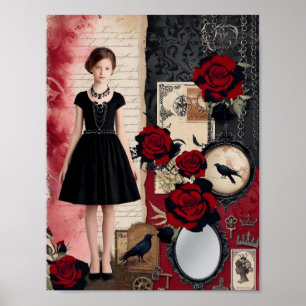 gotische elegante grillen poster