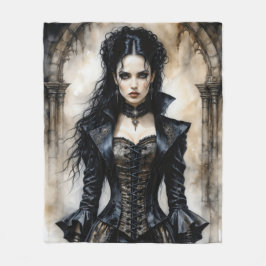 Gotische elegantie fleece deken