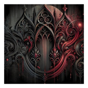 Gotische elegantie Glanzend Poster Perfect Poster