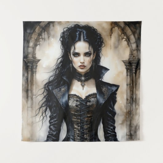 Gotische elegantie wandkleed (Voorkant)