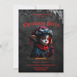 Gotische elfenmagie onder de volle maan. kaart