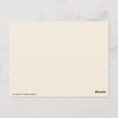 Gotische engel briefkaart (Achterkant)