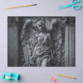 Gotische Engel en Wijnstokken Beeldhouwwerk Decoup Tissuepapier (Craft)