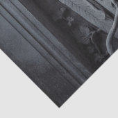 Gotische Engel en Wijnstokken Beeldhouwwerk Decoup Tissuepapier (Detail)