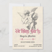  gotische engelenverjaardag kaart (Voorkant)