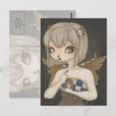 Gotische fee met gif briefkaart Fantasy art (Voorkant / Achterkant)