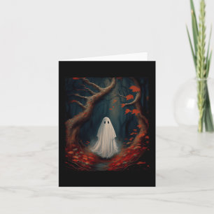 Gotische Floral Halloween Ghost Verloren In De Kaart