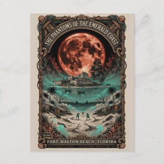 Gotische Fort Walton Beach, FL Vintage Horror Reiz Briefkaart