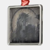 Gotische Friese Paard Metalen Ornament (Links)