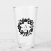 Gotische Glam | Glas | Zwart monogram (Voorkant)