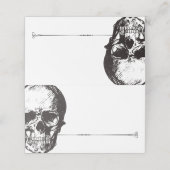 Gotische glam schedel | Kaart plaatsen | Kaart van (Buitenkant ongevouwen)