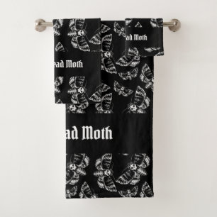 Gotische Gothic doden hoofd Hawk Moth schedel Jouw Bad Handdoek