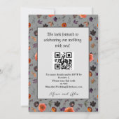 Gotische Gothic Skelet QR code Bruiloft (Achterkant)