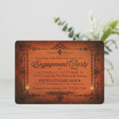 Gotische Grens Halloween Feestje Kaart (Staand voorkant)