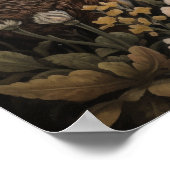 Gotische haas en Moon Art Print Poster (Hoek)