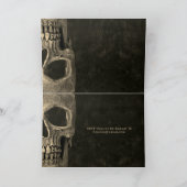 Gotische half schedel hoofd  Sepia Hallobruiloft (Binnen)