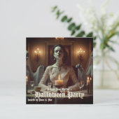 Gotische Halloween banket bij kaarslicht (Staand voorkant)