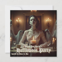 Gotische Halloween banket bij kaarslicht