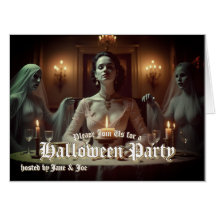 Gotische Halloween banket in kaarslicht