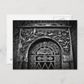 Gotische Halloween begraafplaats crypt vleermuis Briefkaart (Voorkant / Achterkant)