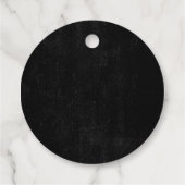 Gotische Halloween Bruidsdouche Bedankjes Labels (Achterkant)