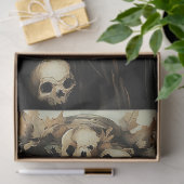 Gotische Halloween-fee met schedels en pompoen Tissuepapier (Geschenk)