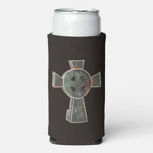 Gotische Halloween Graveyard Headstone Cross Teken (Seltzer Voorkant)