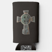 Gotische Halloween Graveyard Headstone Cross Teken (Achterkant)