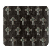 Gotische Halloween Graveyard Headstone Cross Teken Snijplank (Voorkant)