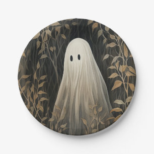 Gotische Halloween Spooky Ghost Papieren Bordje