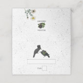 Gotische Halloween Zwarte Rozen Kraaien Huwelijk (Buitenkant ongevouwen)