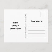 Gotische halve schedel Sepia Hallobruiloft Uitnodiging Briefkaart (Achterkant)