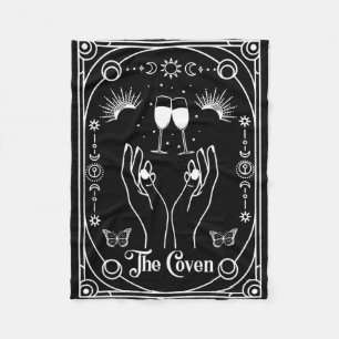 Gotische heksencoven bruid Tarot Halloween vrijgez Fleece Deken