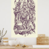 Gotische hemel kerk poster (Keuken)