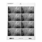 Gotische hemel met raven etiket (Full Sheet)