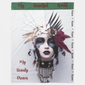 Gotische Indiase hoofdtooi Art: Kracht - Fleece Deken (Voorkant)