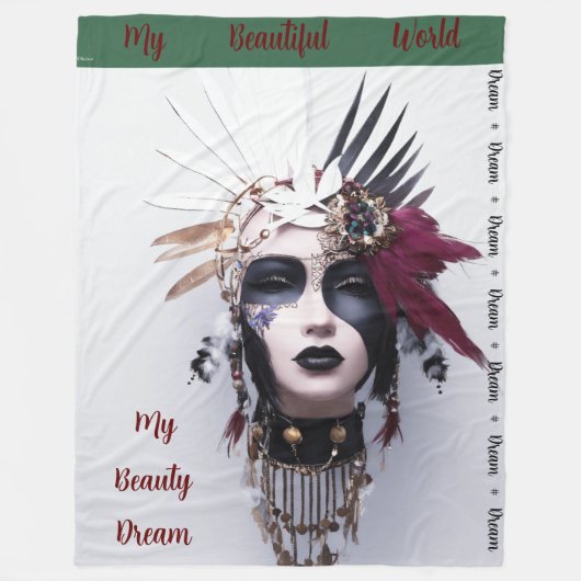 Gotische Indiase hoofdtooi Art: Kracht - Fleece Deken (Voorkant)