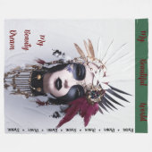 Gotische Indiase hoofdtooi Art: Kracht - Fleece Deken (Voorkant (Horizontaal))