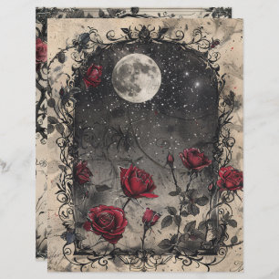  gotische junk journal pagina