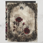 gotische junk journal pagina (Voorkant / Achterkant)