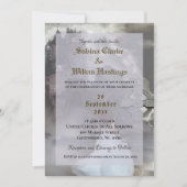 Gotische Kasteel middeleeuwse bruiloft uitnodiging (Voorkant)