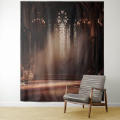 Gotische kerk trouwfoto achtergrond wandkleed (In situ)