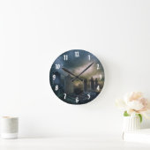 Gotische kerkhof wandklok ronde klok (Huis)