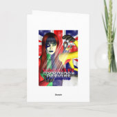 Gotische Kerst Kaart - Balletdanser - Baubles (Achterkant)